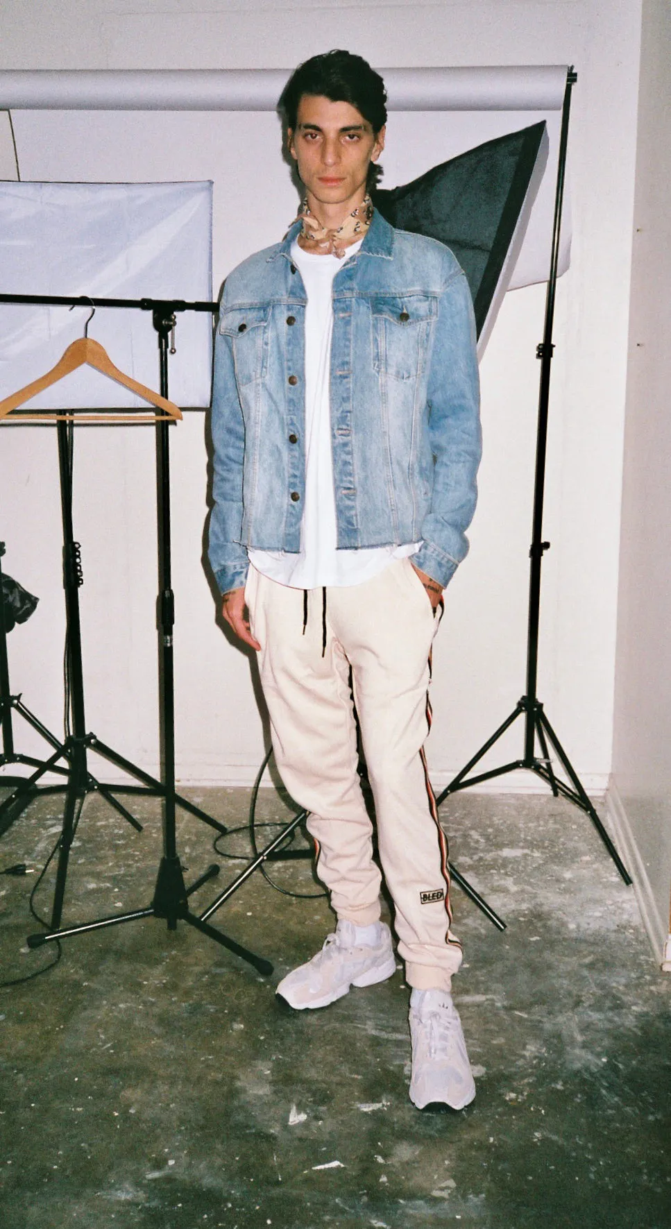 Taped Runner Track Pant - Cream