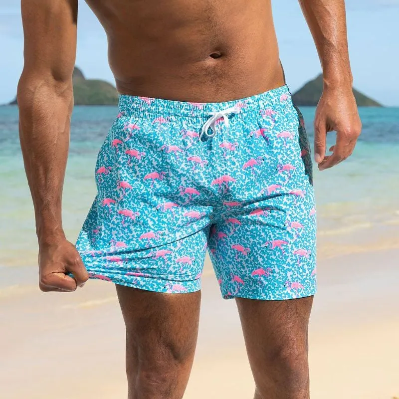 The Domingos Are For Flamingos Classic Swim Trunks