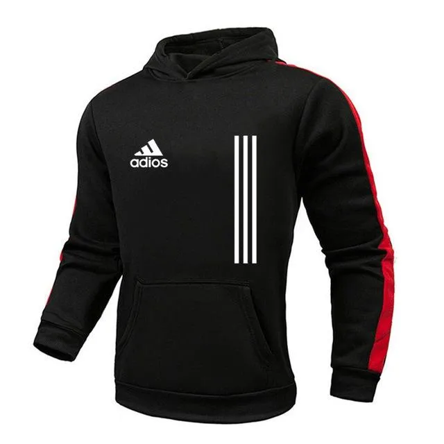 The New Men's Hoodie Sports Suit Cotton Polyester Drawstring Sportswear Trend Fashion Autumn And Winter Pullover Suit S-3XL