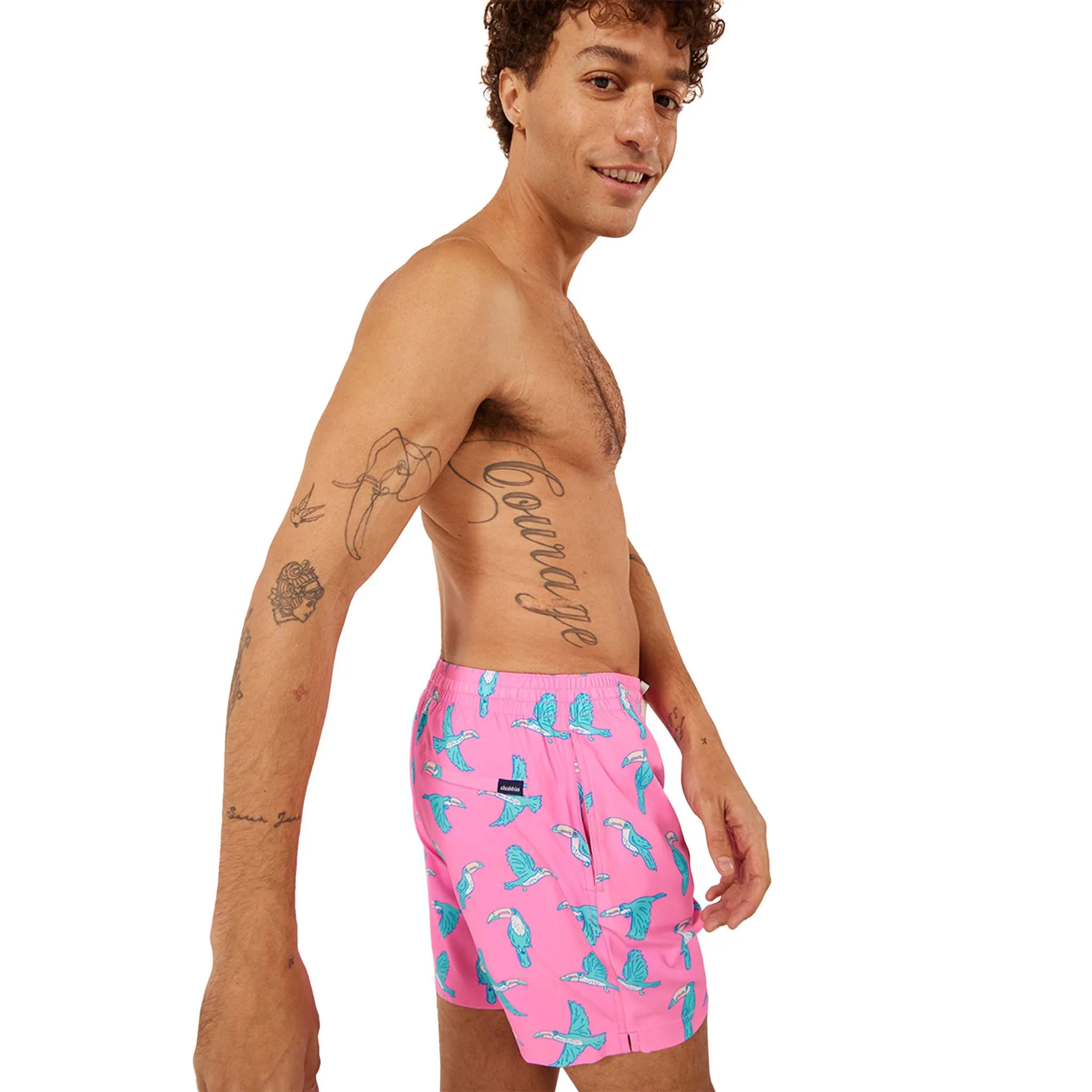 The Toucans Lined 5.5 inch Swim Shorts