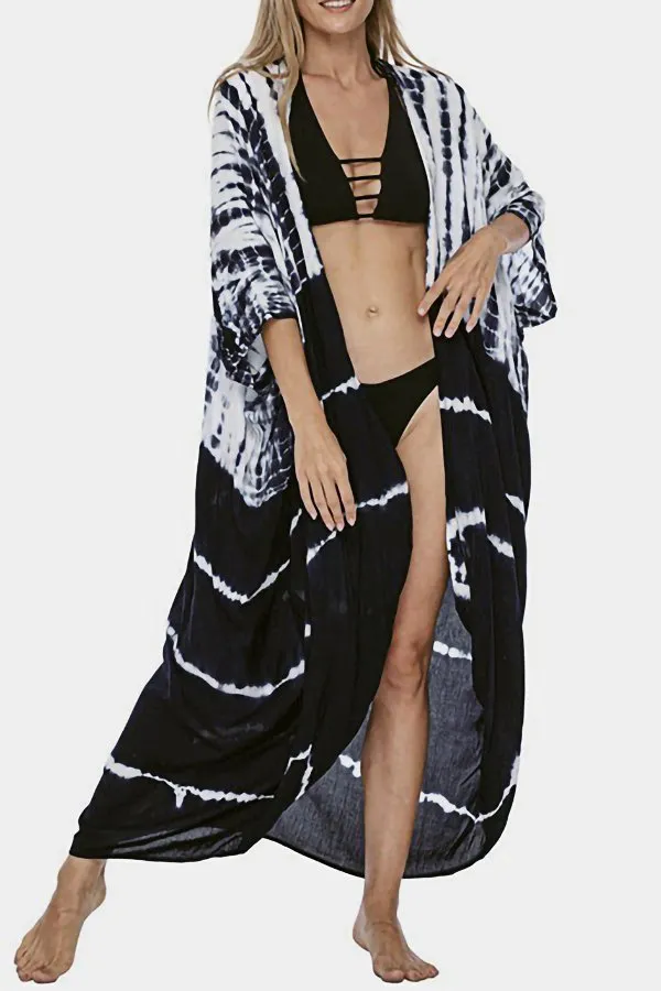 Tie-dye Print Holiday Cover-up (Fit 99 To 154lbs)