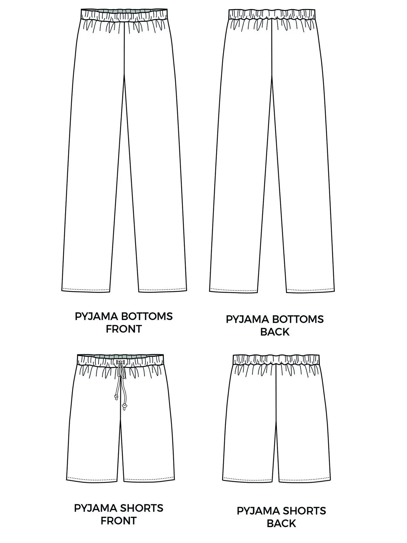 Tilly and the Buttons Joe PJ Bottoms/Shorts