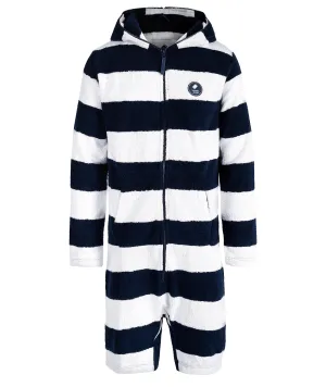 Towel Jumpsuit Navy Striped