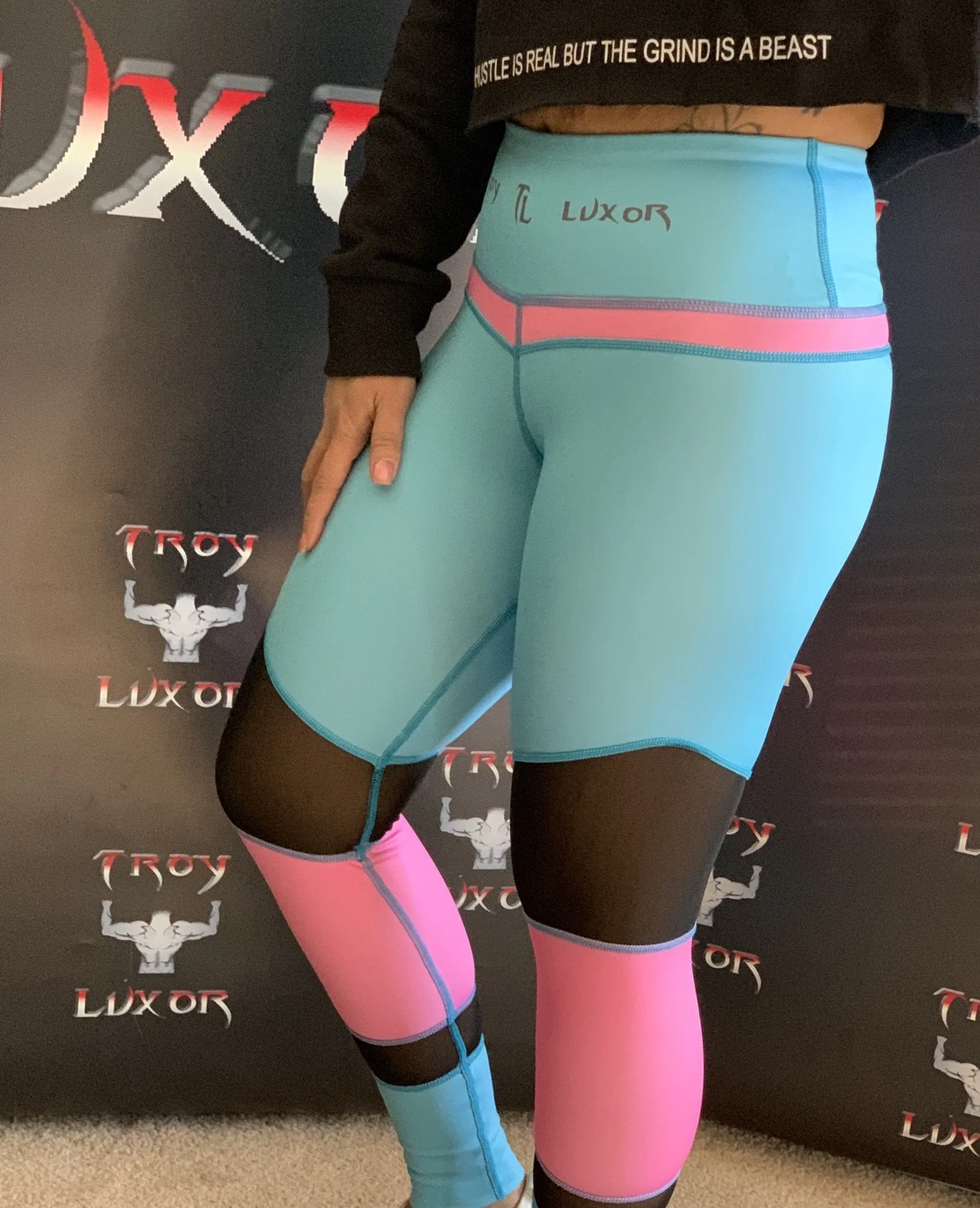 Troy Luxor Cotton Candy Yoga Leggings With High Waist