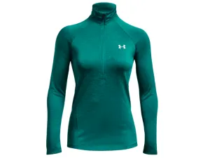 Under Armour Ladies Tech 1/2 Zip Twist Long Sleeve (Green 722)