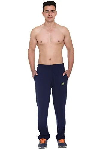 VIMAL JONNEY Men's Trackpantss (D10NAVY-M_Navy Blue)