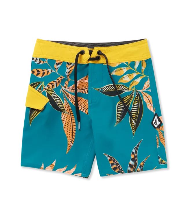 Volcom Little Boys Lido Print Mod-Tech Trunks