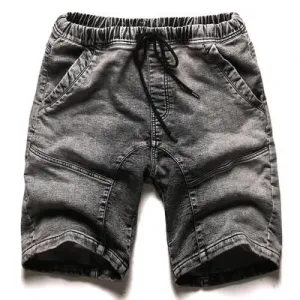 West Louis™ Elastic Waist Denim Shorts