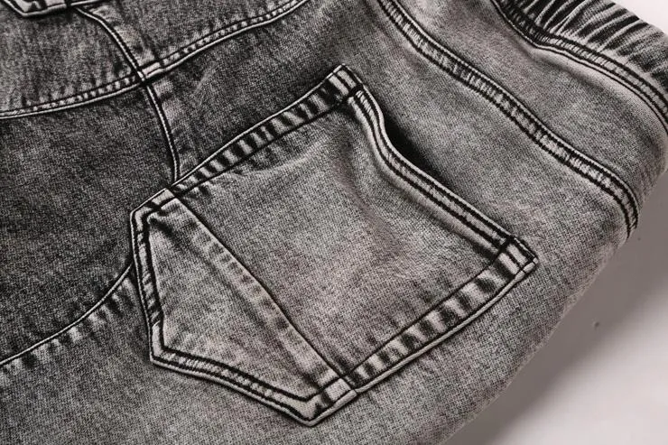 West Louis™ Elastic Waist Denim Shorts