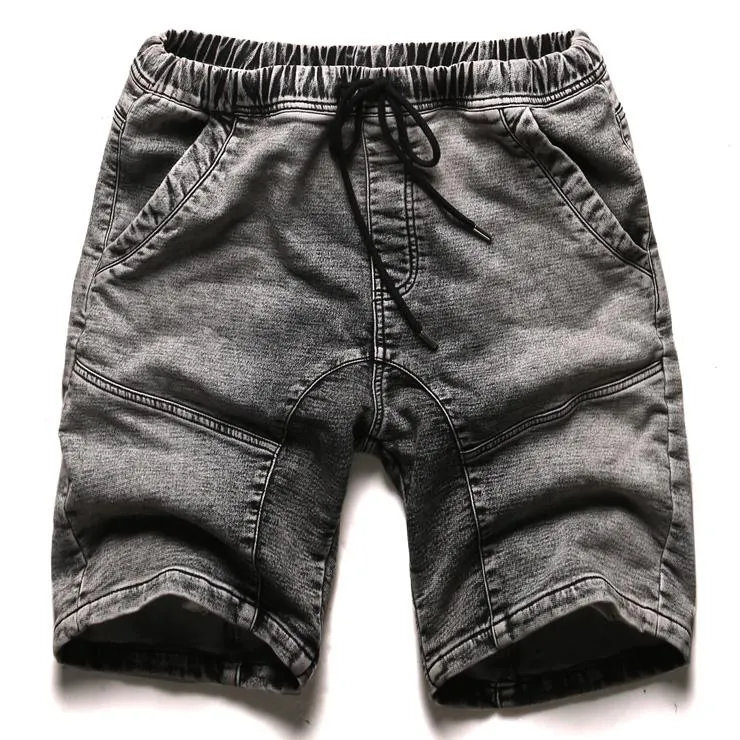 West Louis™ Elastic Waist Denim Shorts