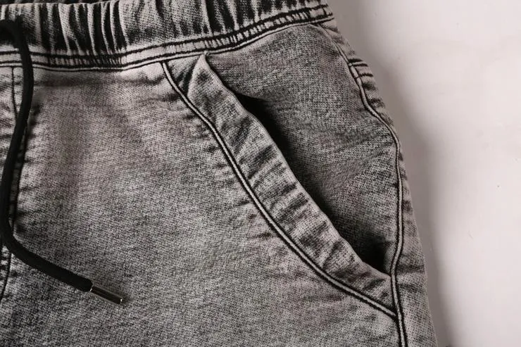 West Louis™ Elastic Waist Denim Shorts