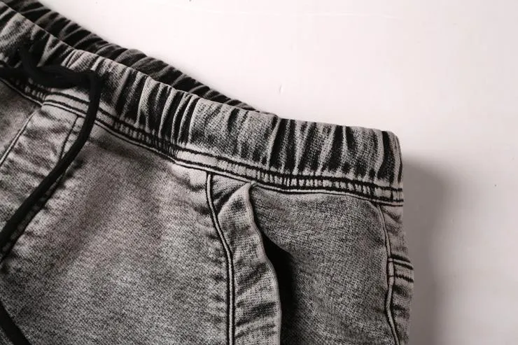 West Louis™ Elastic Waist Denim Shorts