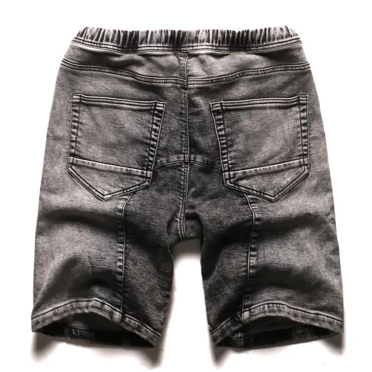 West Louis™ Elastic Waist Denim Shorts