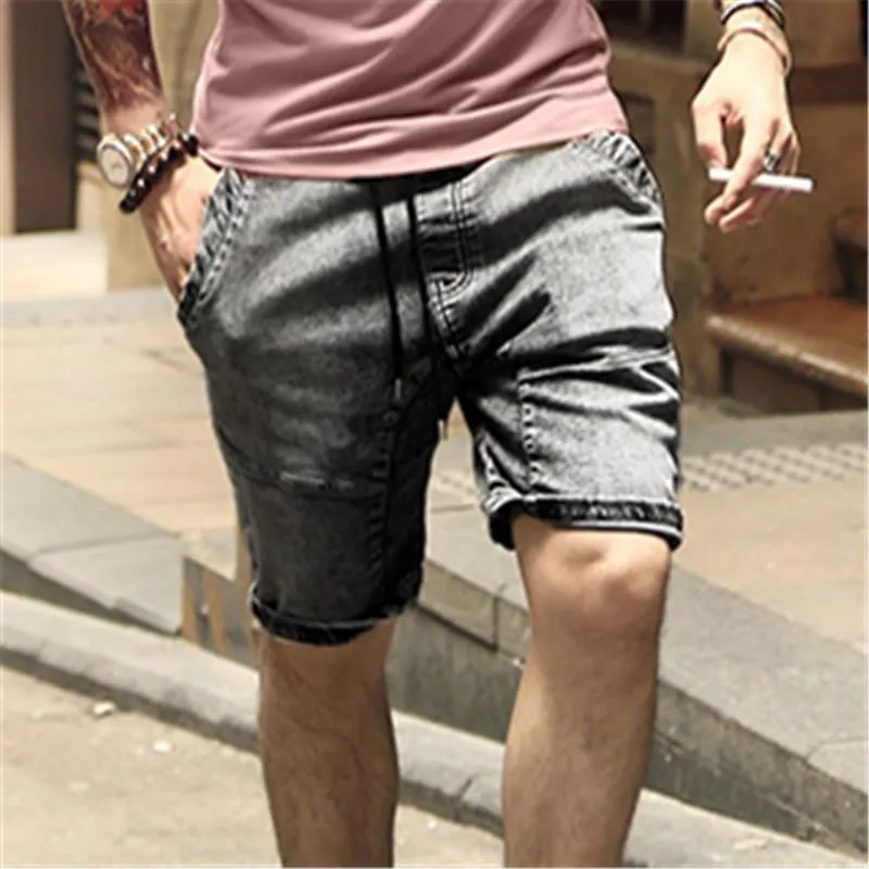 West Louis™ Elastic Waist Denim Shorts