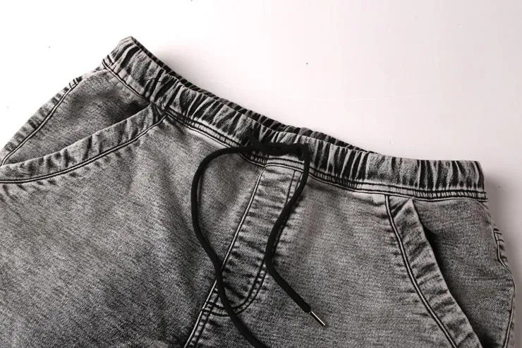 West Louis™ Elastic Waist Denim Shorts