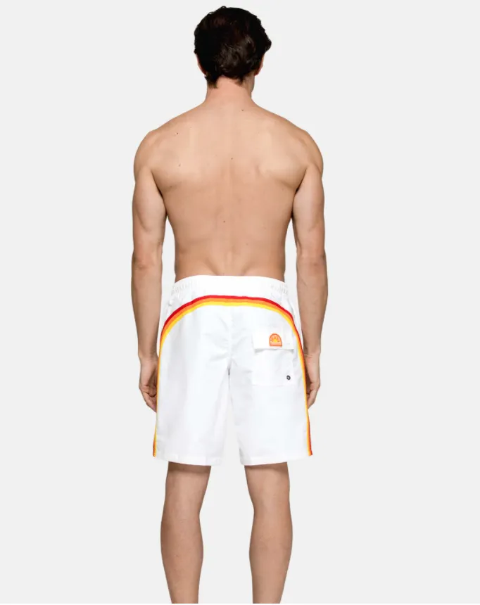 WHITE RAINBOW SHORTS