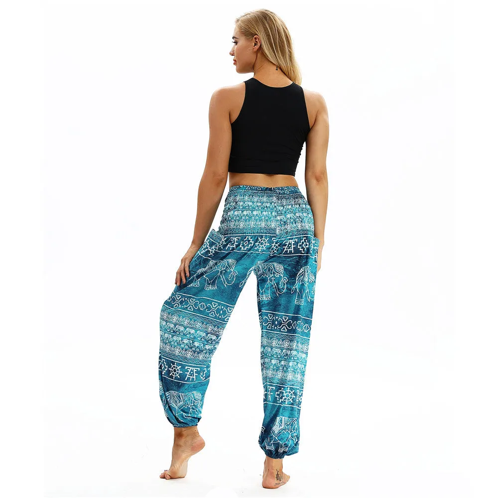 Women's straight Loose Harem Pant - Elephant bloomers