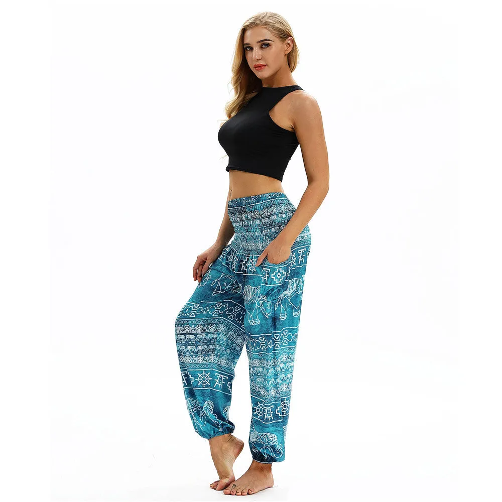 Women's straight Loose Harem Pant - Elephant bloomers
