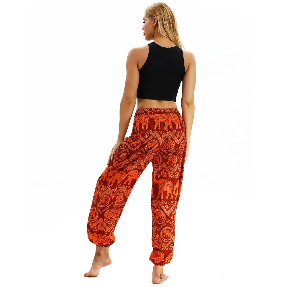 Women's straight Loose Harem Pant - Elephant bloomers