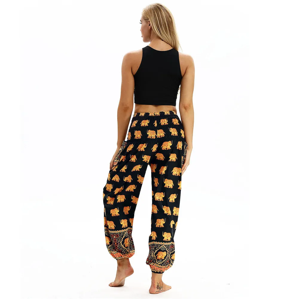 Women's straight Loose Harem Pant - Elephant bloomers