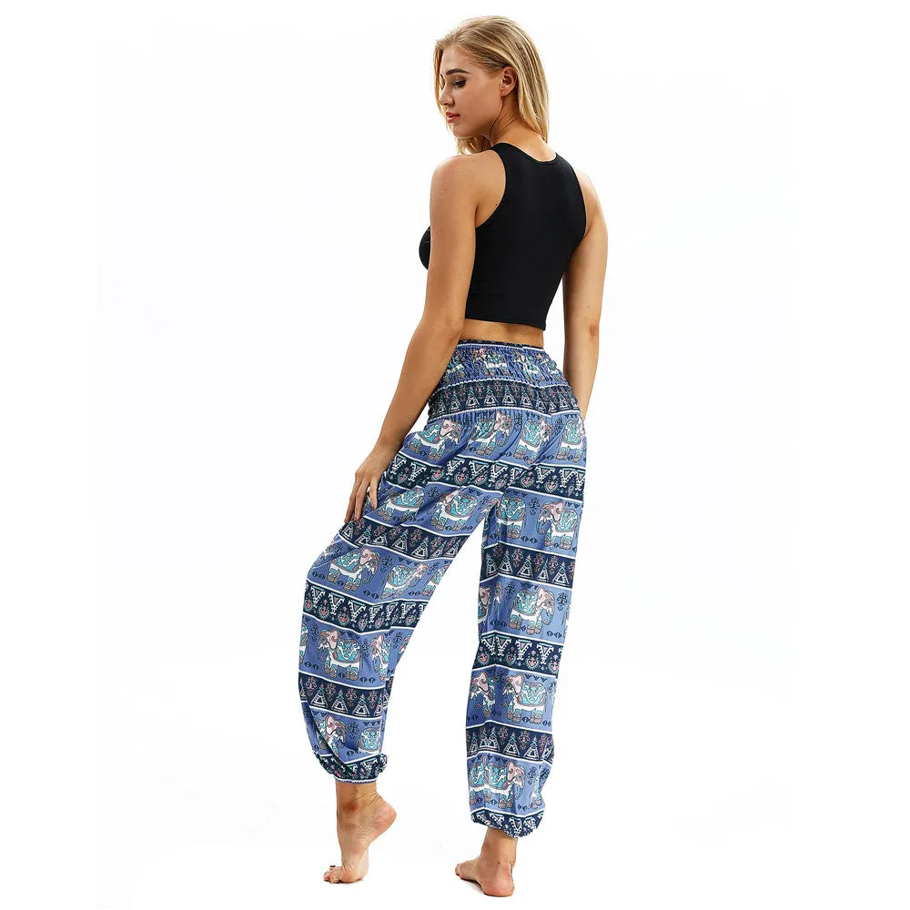 Women's straight Loose Harem Pant - Elephant bloomers