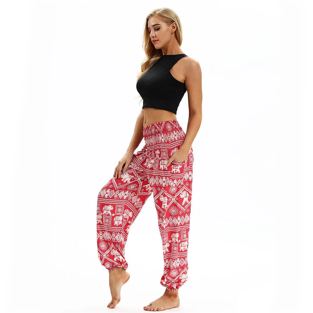 Women's straight Loose Harem Pant - Elephant bloomers