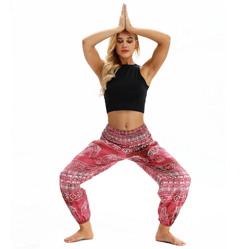 Women's straight Loose Harem Pant - Elephant bloomers