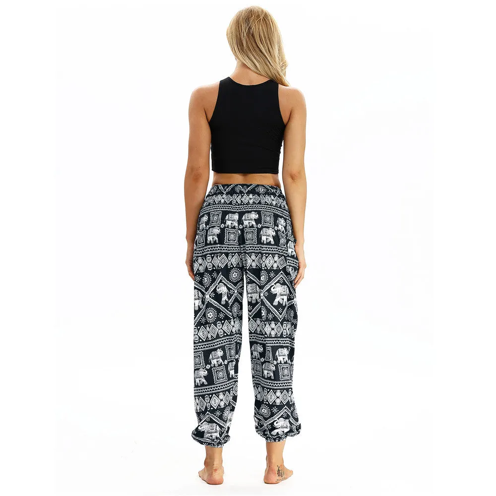 Women's straight Loose Harem Pant - Elephant bloomers