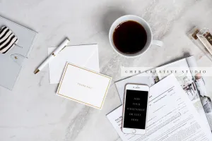 Workspace with Smartphone